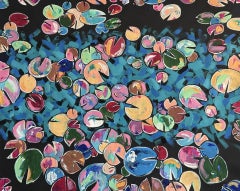AZURE DRIFT - ausdrucksstarkes Ölgemälde - zeitgenössische Kunst