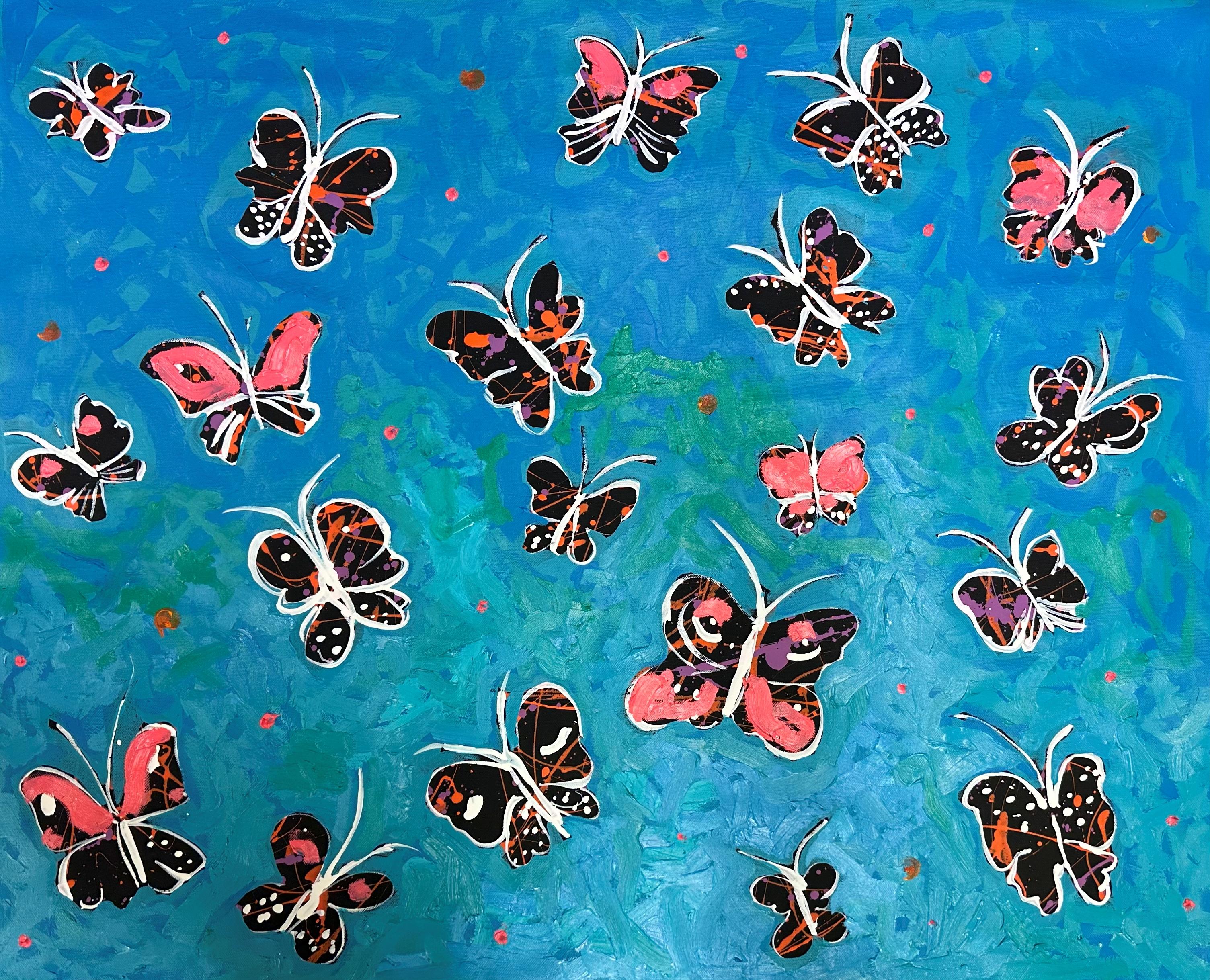 Farfalle_n1 - Painting di Les Panchyshyn