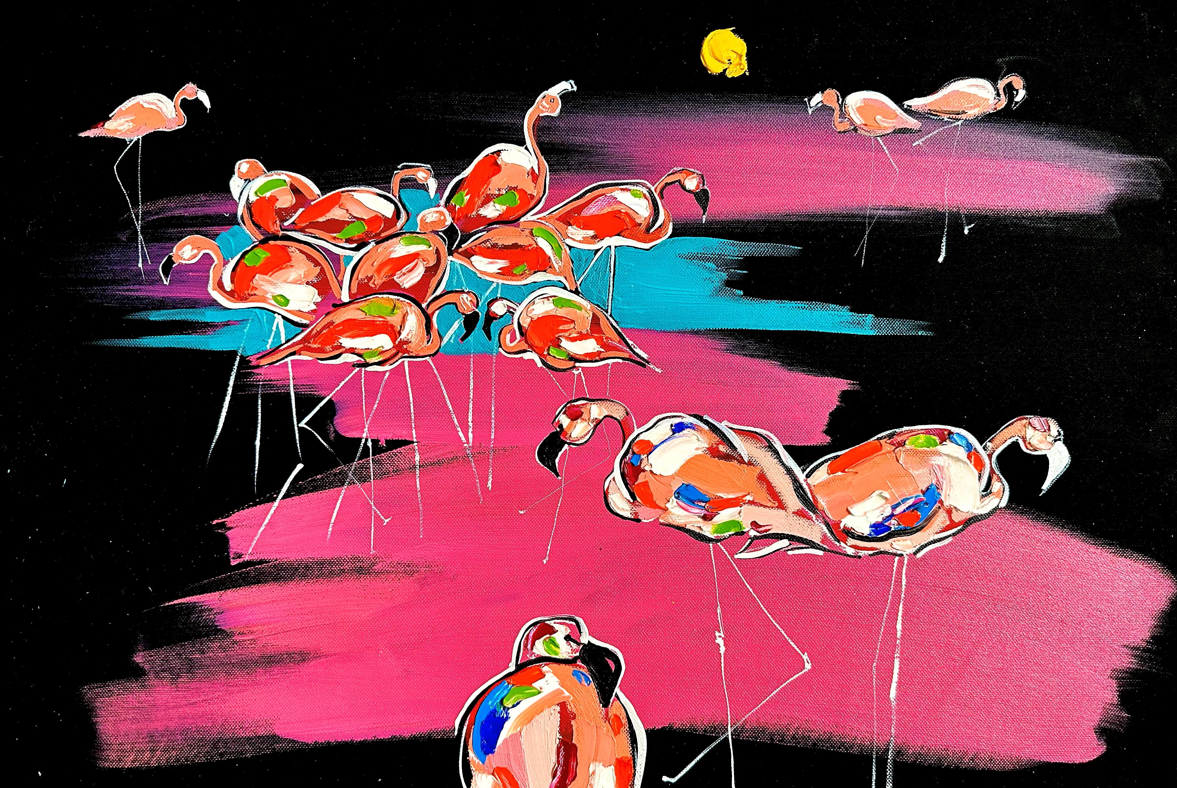 Rosa perfetto - Painting Pop Art di Les Panchyshyn