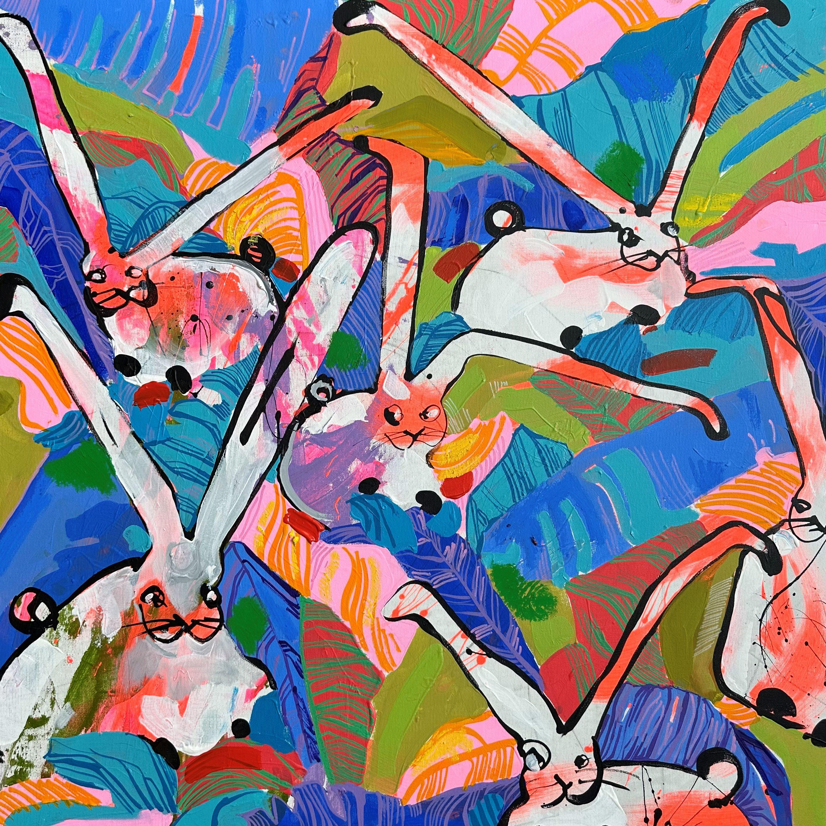 Shindig - Abstract Painting Marrone di Les Panchyshyn