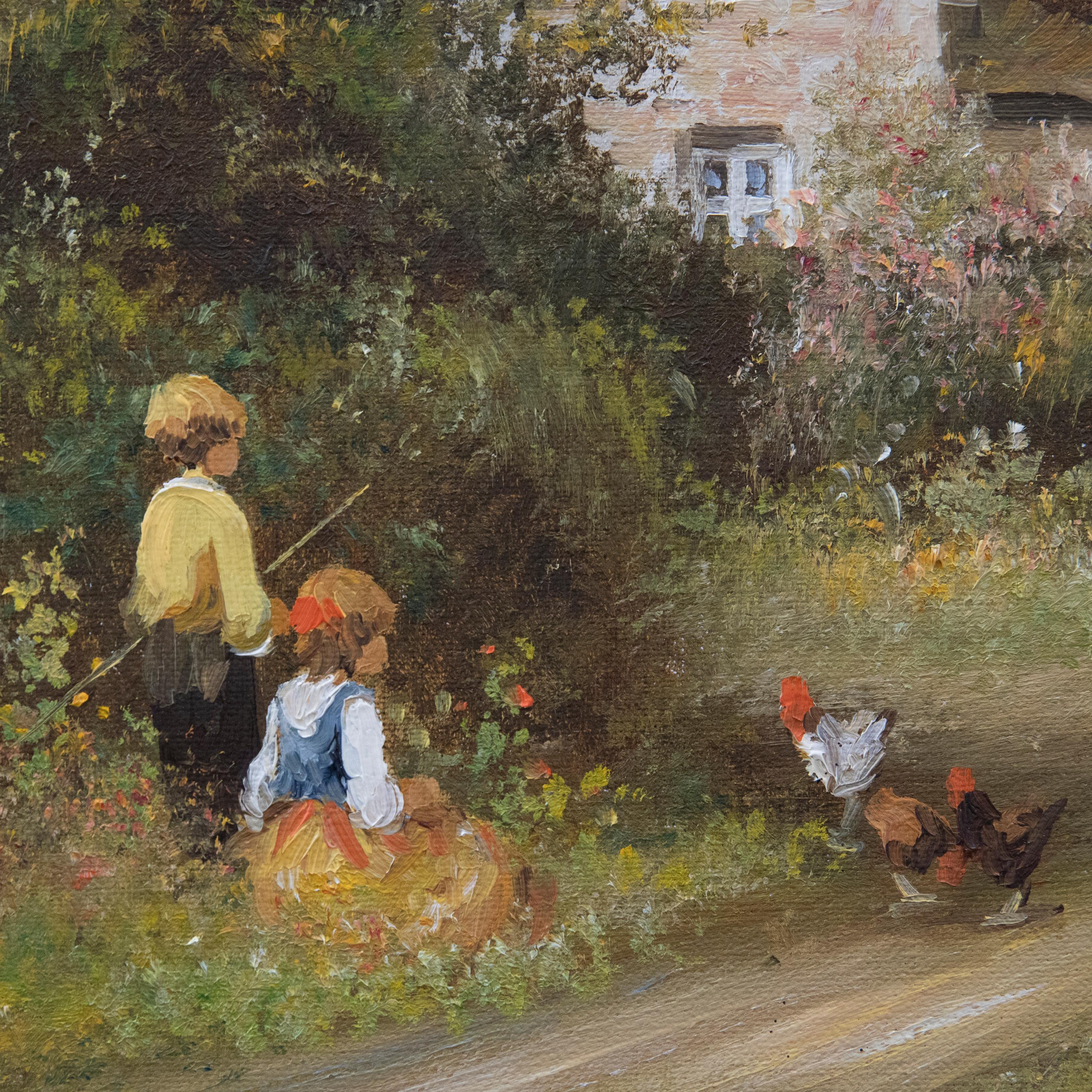 Les Parson (nato nel 1945) - Olio del XX secolo, Ritorno al cottage 3