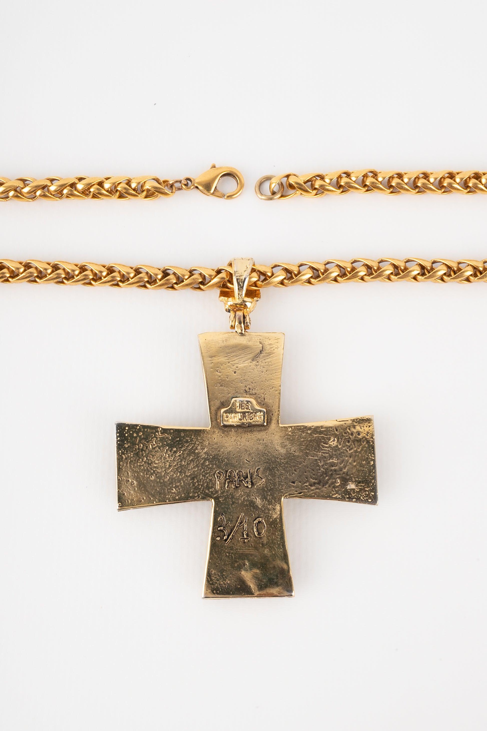 Collana con croce Les Paruriers di Goossens in vendita 2