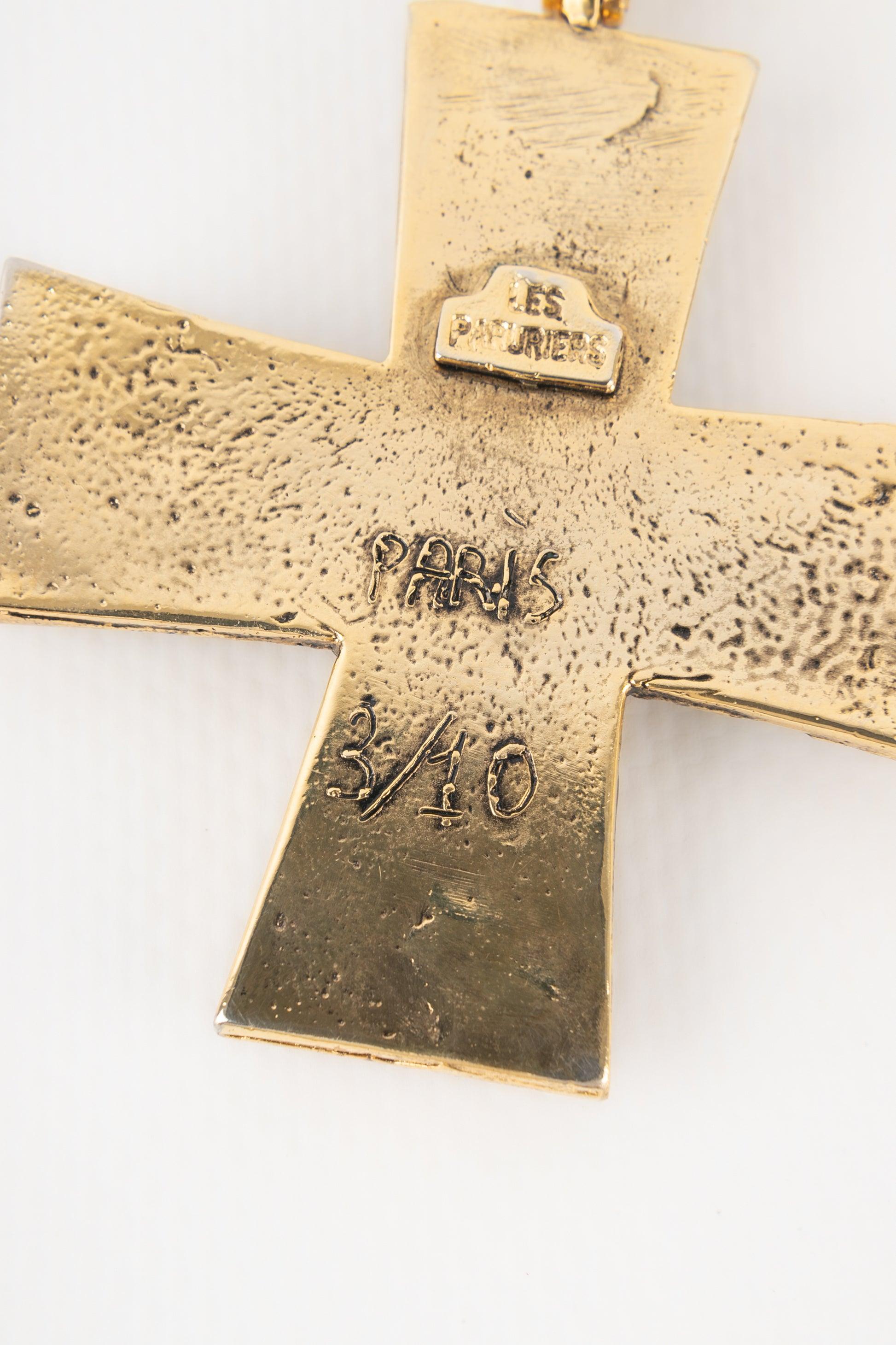 Collana con croce Les Paruriers di Goossens in vendita 3