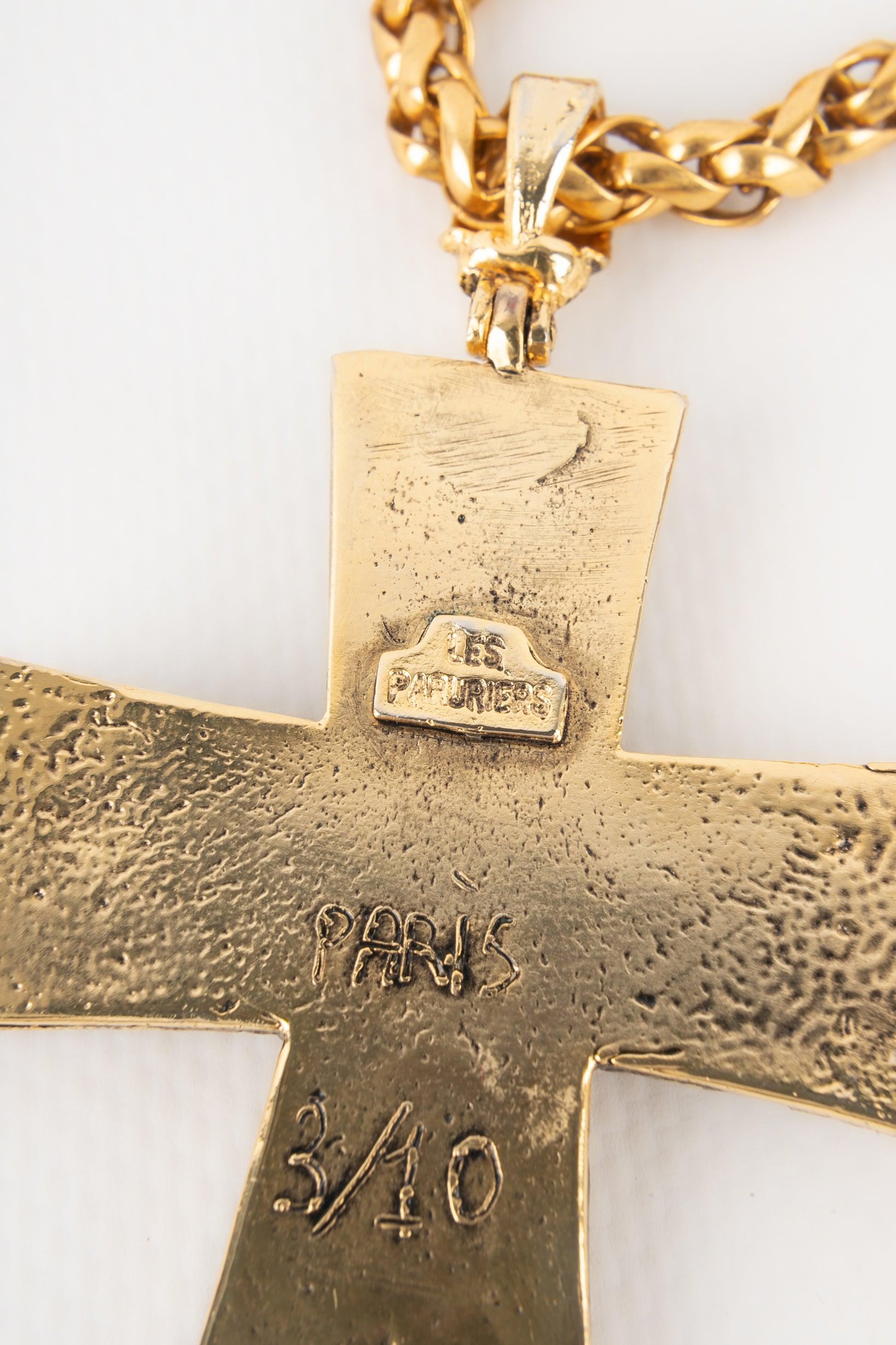 Collana con croce Les Paruriers di Goossens in vendita 4