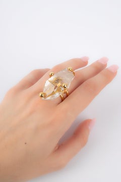 Les Paruriers Ring with Impressive Rock Crystal