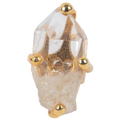 Les Paruriers Ring with Impressive Rock Crystal