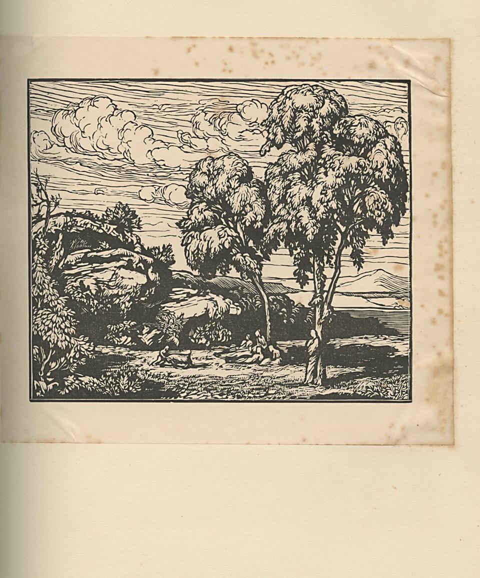 Engraved LES PASTORALES, woodcuts by J.- B. Vettiner For Sale