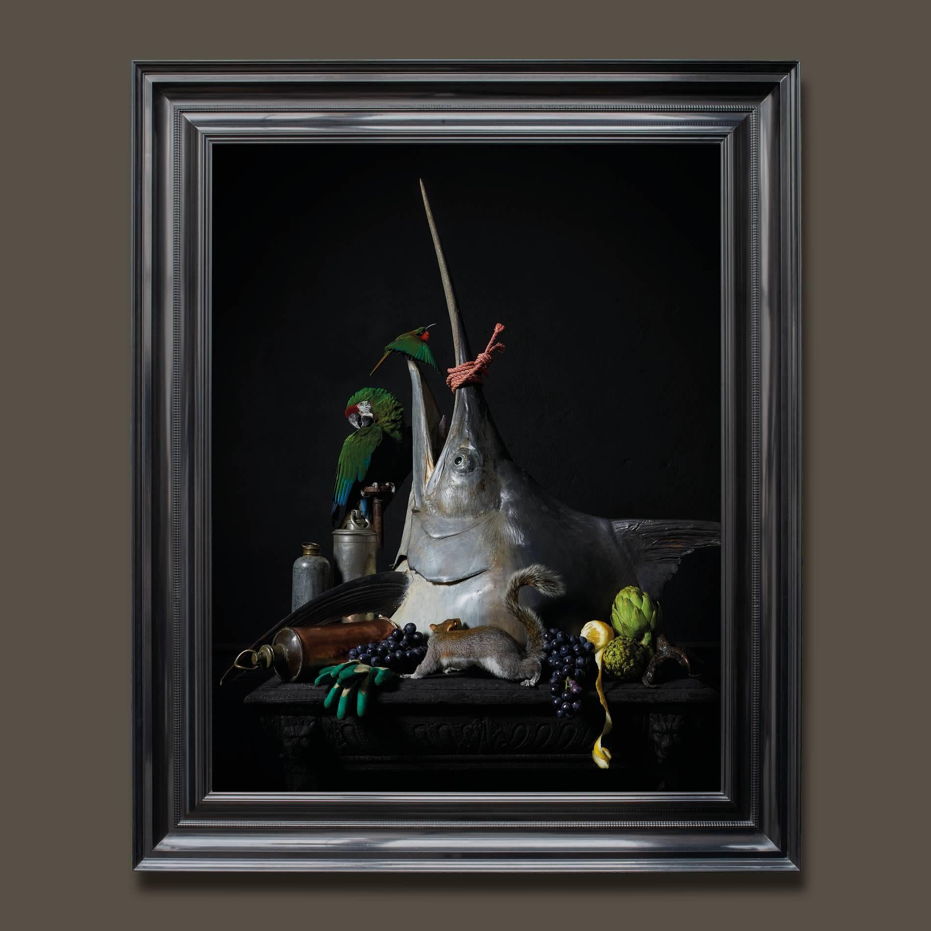 The third series of photographs by fine taxidermists Sinke & Van Tongeren

After observing and analysing so many 17th-century paintings, they were inspired to create a new series of work focused on still life masterpieces. They chose photography as