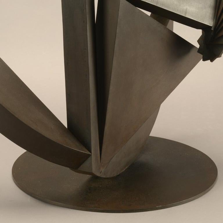 Chaos Series: Triangle in Circle 2 - Abstract Sculpture by Les Perhacs