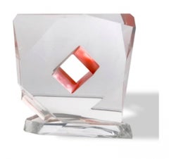 Les Prismatiques Abstract Mid-Century Lucite Sculpture