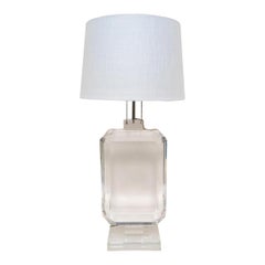 Les Prismatiques Lucite Table Lamp