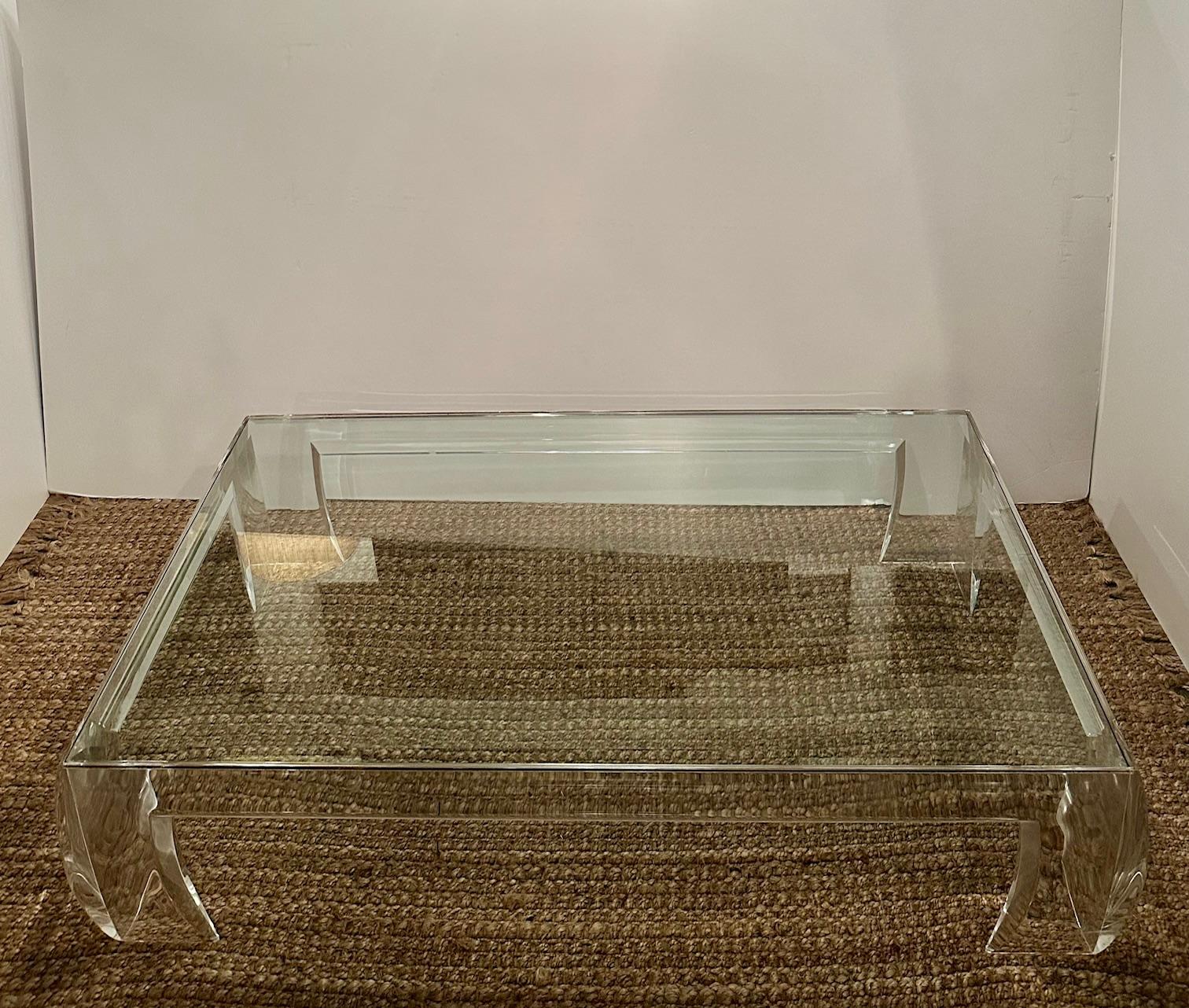 Les Prismatiques Skulpturaler Couchtisch aus Lucit und Glas im Angebot 3