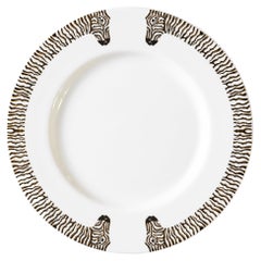 Les Roux Porcelain Dessert Plate Set for 4
