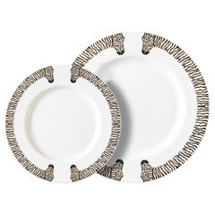 Les Roux Porcelain Dinner Set for 4