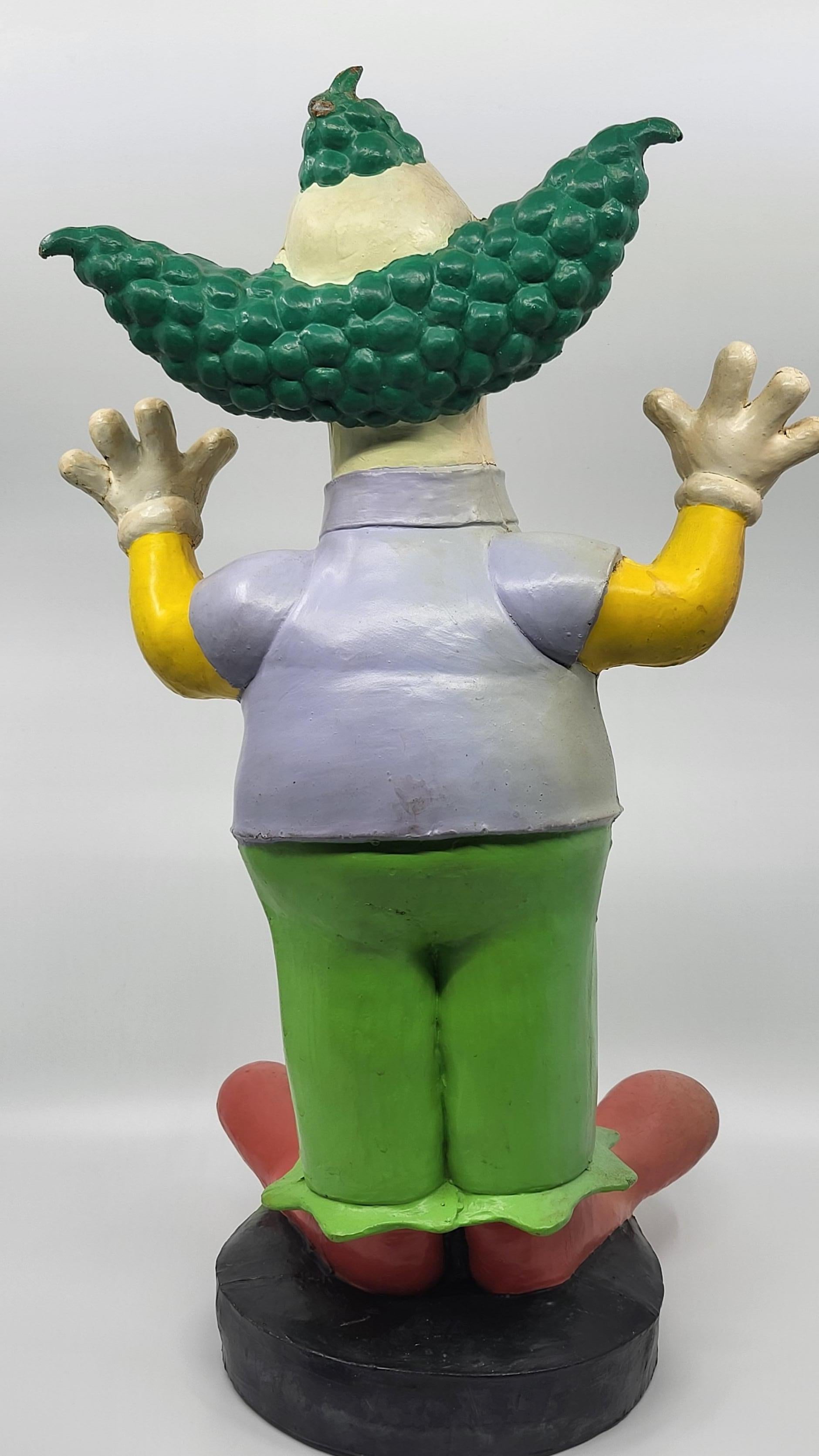 Le Simpson Grande statuetta di Krusty il clown Matt Groening Germania 1999 in vendita 6