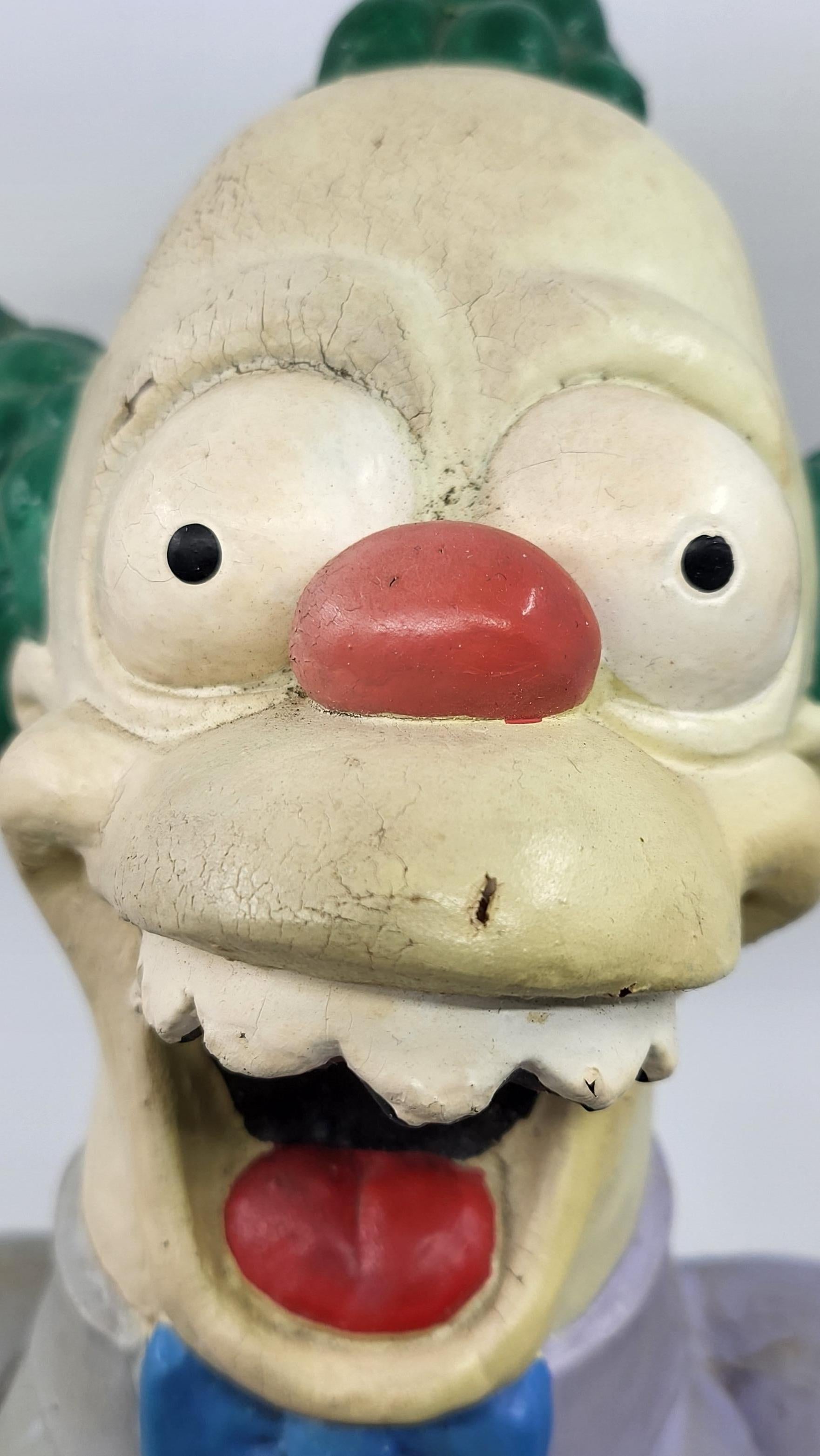 Le Simpson Grande statuetta di Krusty il clown Matt Groening Germania 1999 in vendita 8
