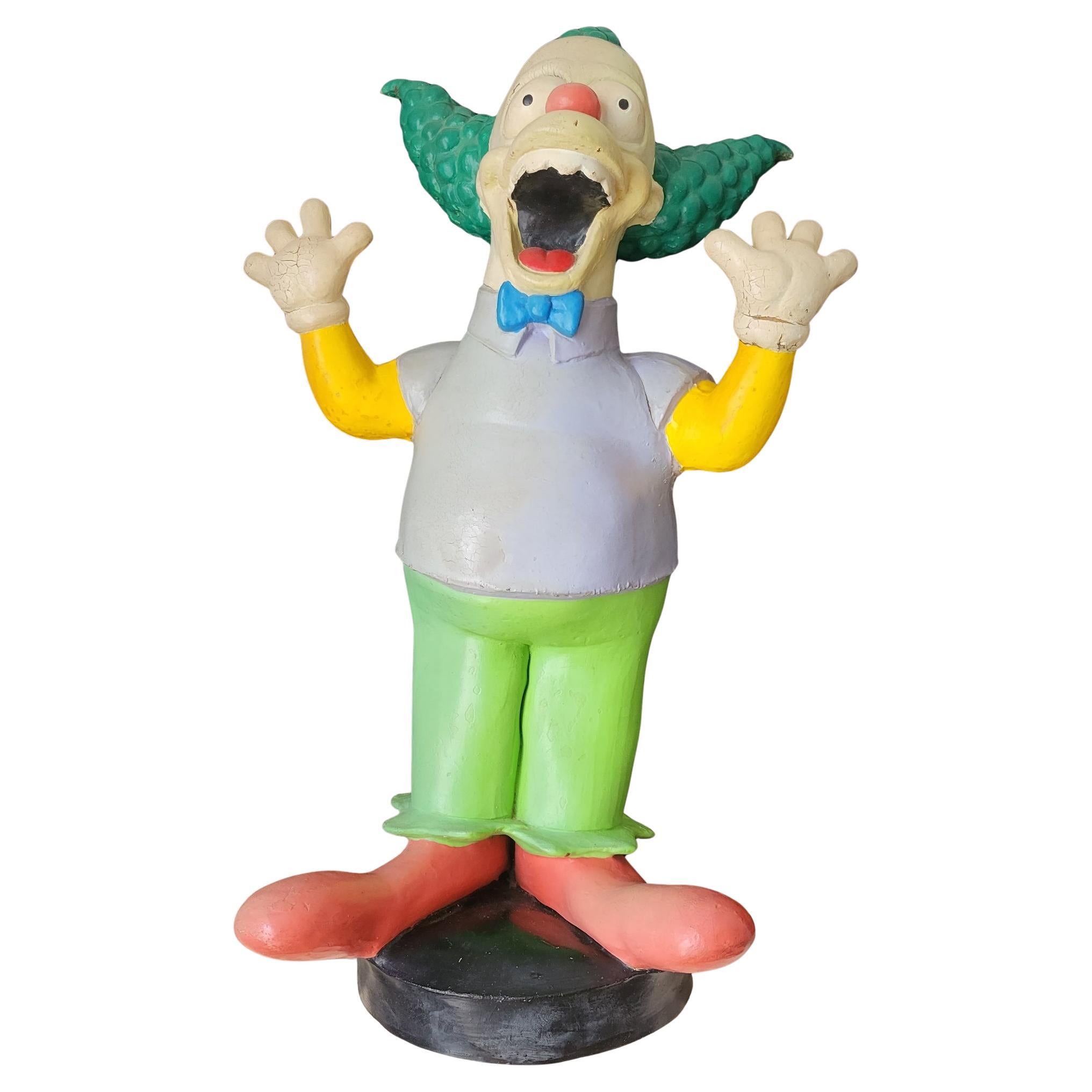 Le Simpson Grande statuetta di Krusty il clown Matt Groening Germania 1999 In condizioni buone in vendita a London, England
