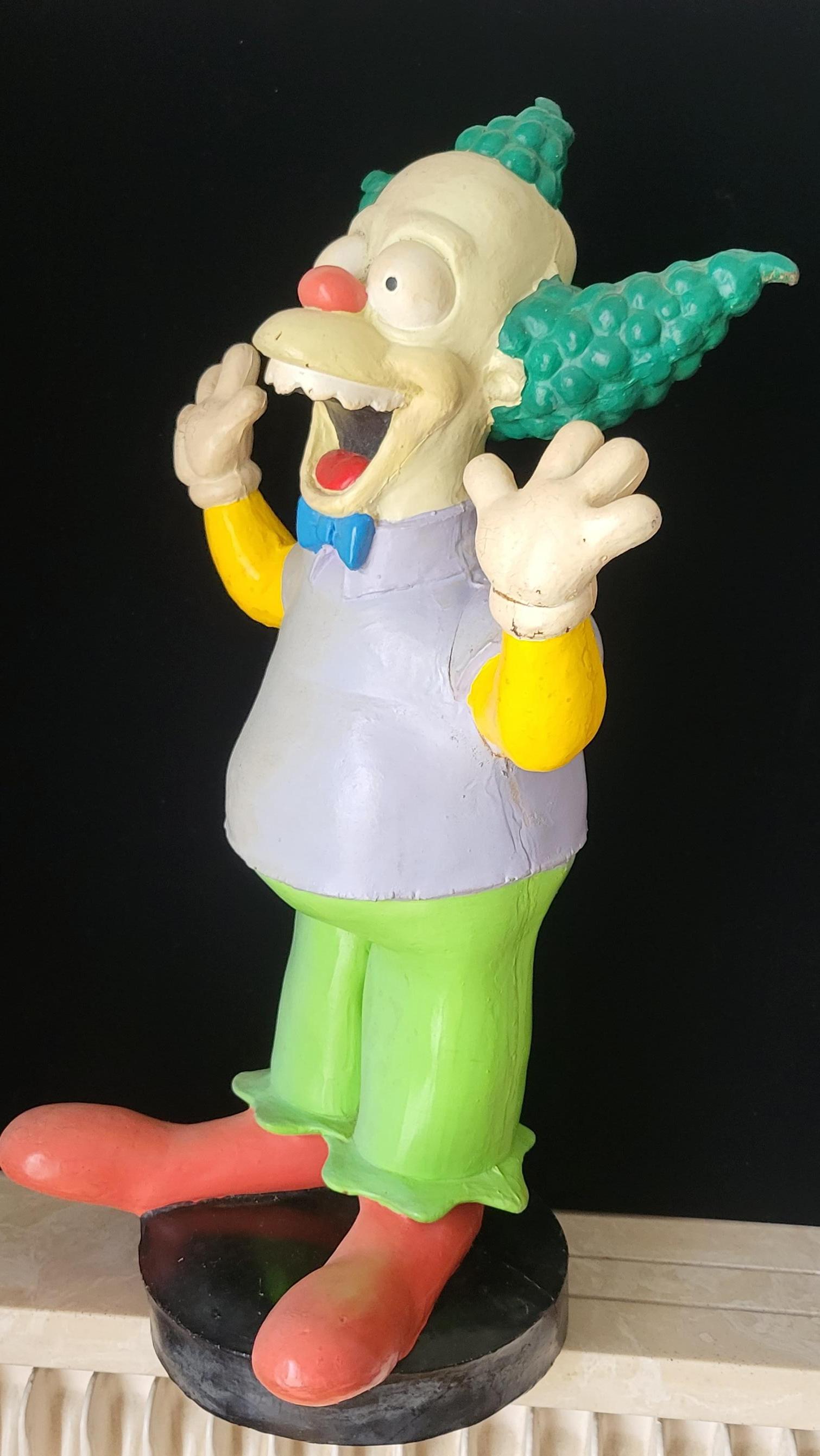 Le Simpson Grande statuetta di Krusty il clown Matt Groening Germania 1999 in vendita 1