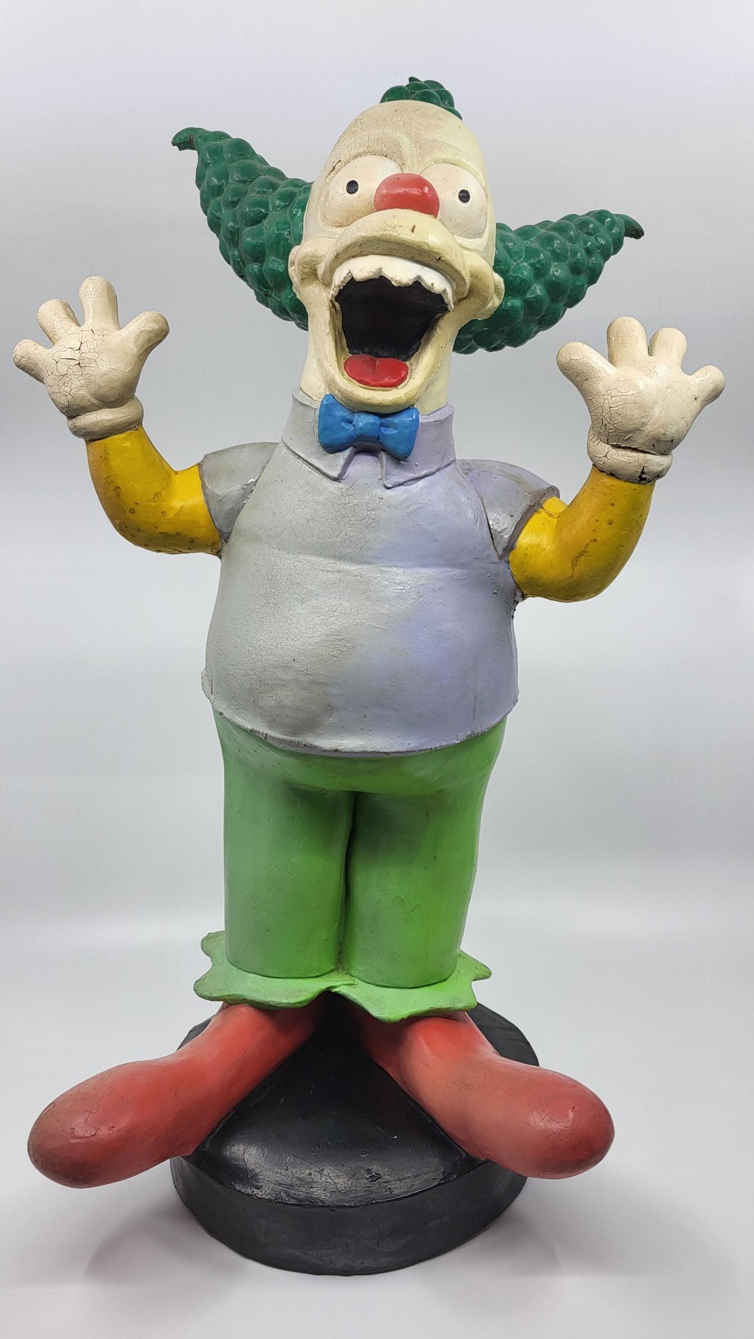 Le Simpson Grande statuetta di Krusty il clown Matt Groening Germania 1999 in vendita 2