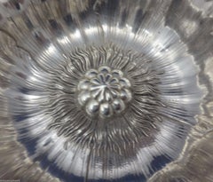Les Six Fleurs by Reed & Barton Sterling Silver Nut Dish Poppy Motif
