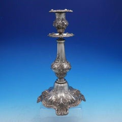 Les Six Fleurs by Reed & Barton Sterling Silver Pair of Candlesticks