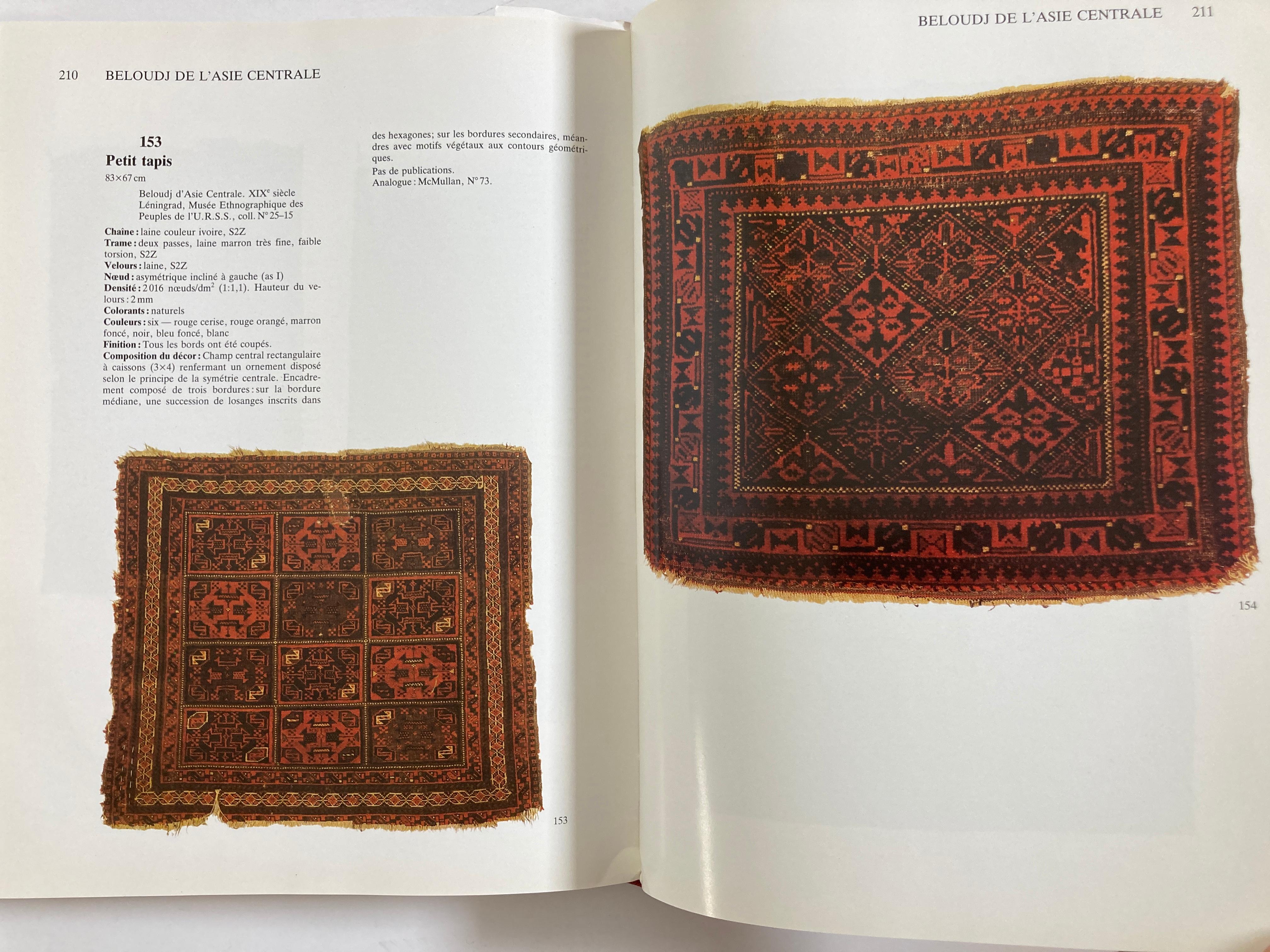 Paper Les Tapis d'Asie Centrale et du Kazakhstan, Rugs of Kazakhstan French Text Book For Sale