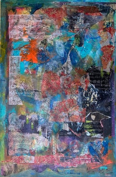 Gira Musical Mágica - Pintura Abstracta en Técnica Mixta - Les Taylor