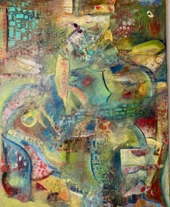 Cosmic Highway - Abstract Mixed Media Painting - Les Taylor