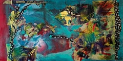 Poesía en movimiento - Pintura abstracta en técnica mixta - Les Taylor