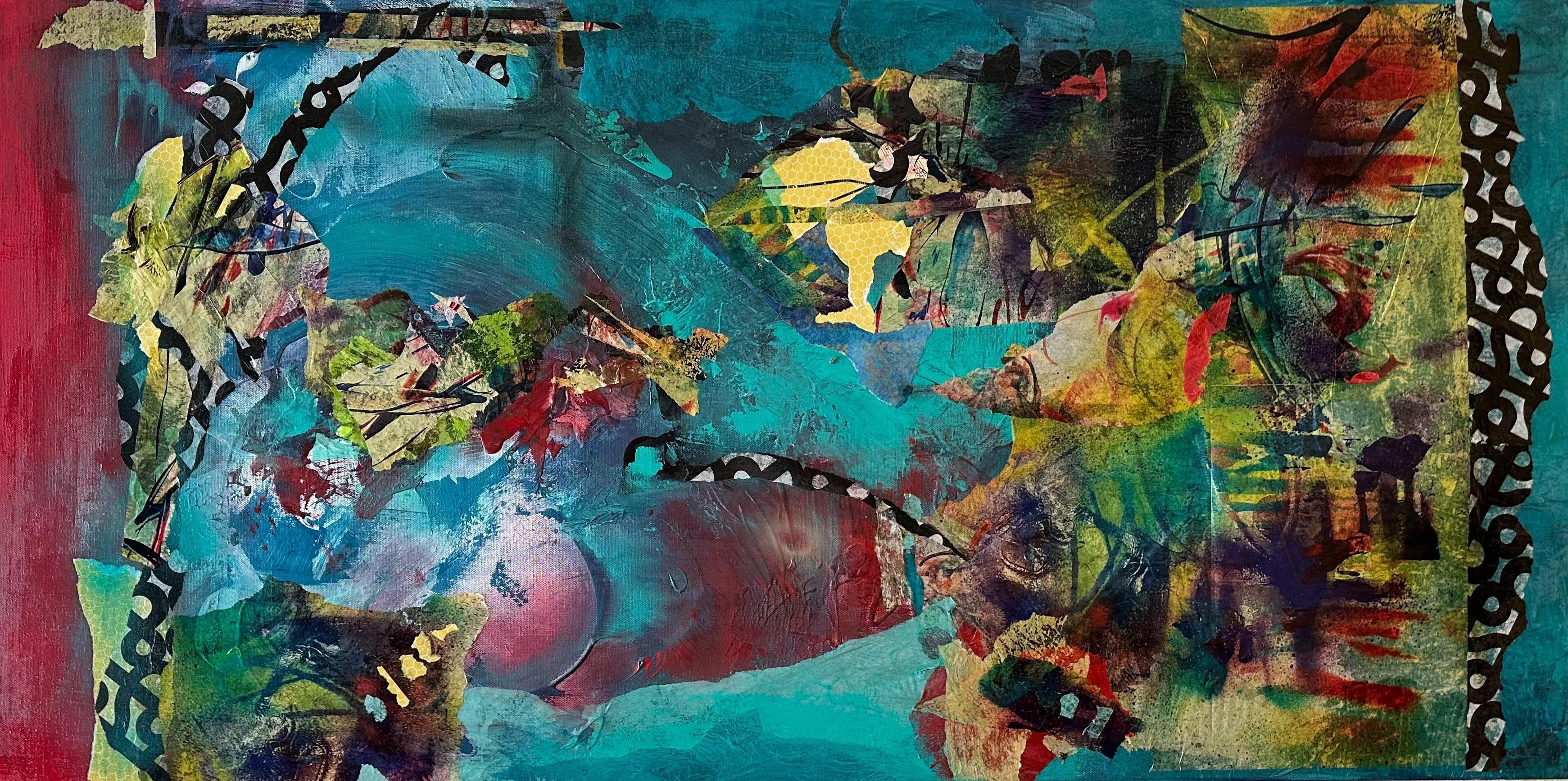 La poésie en mouvement - Peinture abstraite technique mixte - Les Taylor