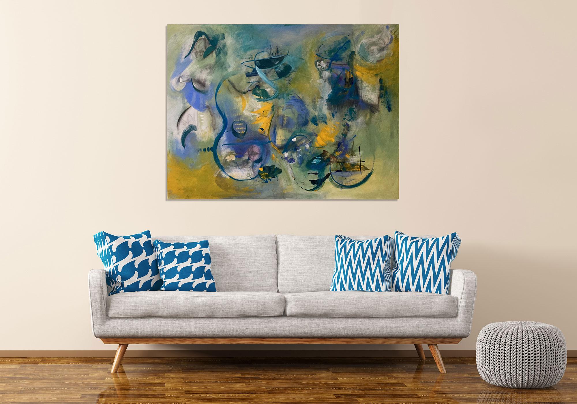 Rhythm - Abstract Painting - Les Taylor For Sale 1