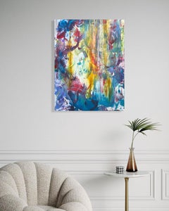 Tropical Showers - Abstract Painting by Les Taylor