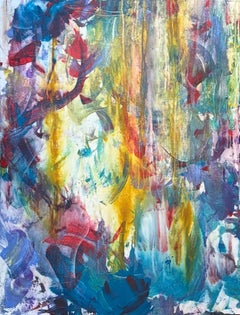 Lluvias tropicales - Pintura abstracta de Les Taylor