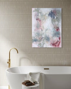 Whispering Garden - Bright Abstract Painting by Les Taylor