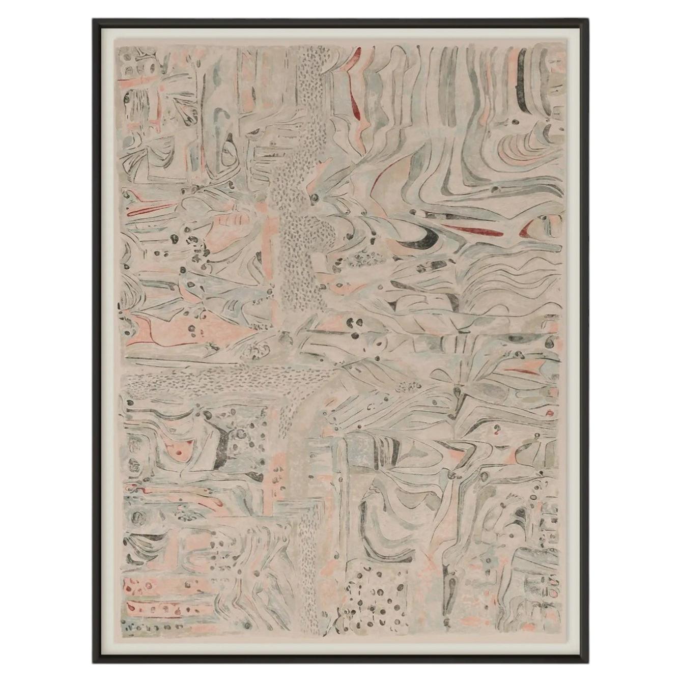 Les Terrains Londres, Signed Limited Edition Art, by Christiane Lemieux 30"X40"