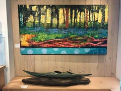 Original oil painting by Les Thomas - BR0191647 Bow River