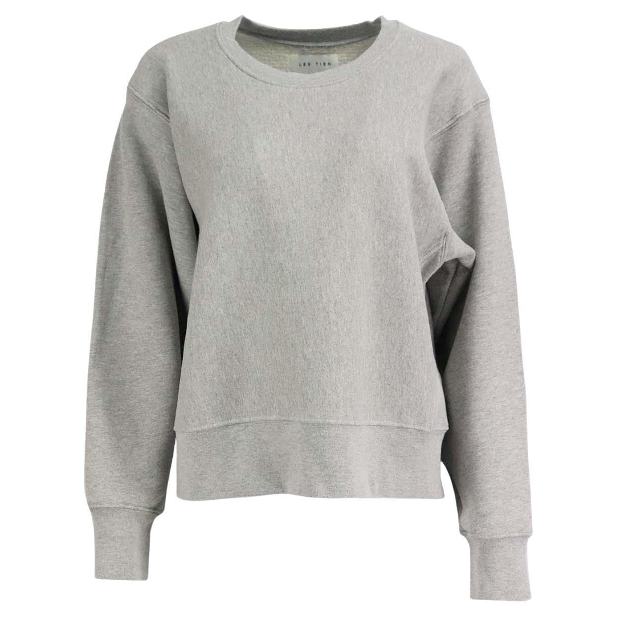 Les Tien Cotton Jersey Sweatshirt Small