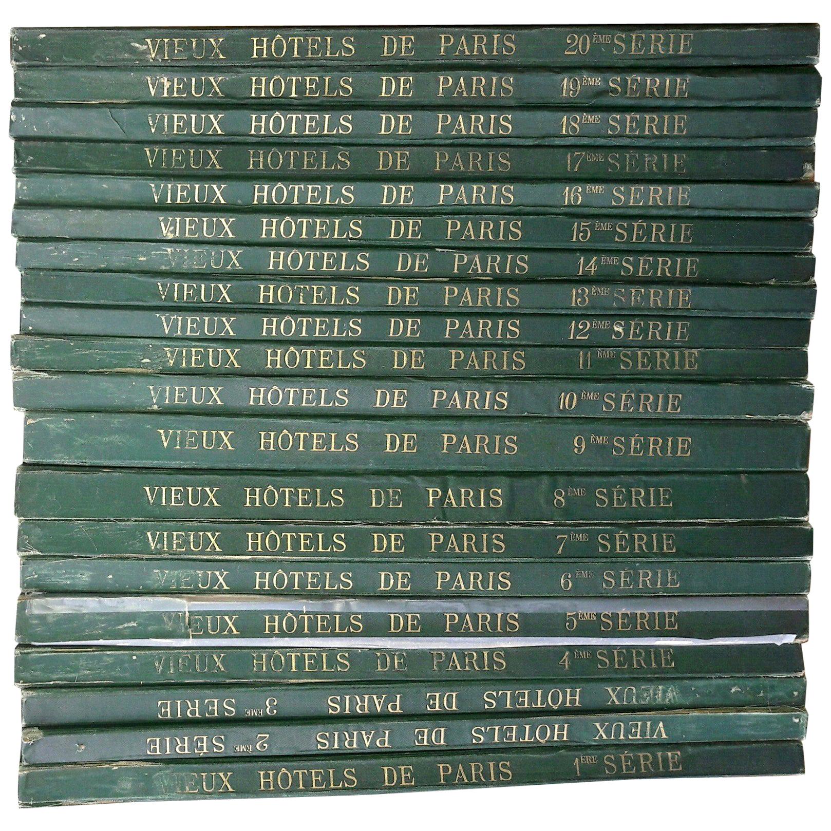 Les Vieux Hotels De Paris, Decorations Exterieureset Interieures, 20 Portfolios For Sale