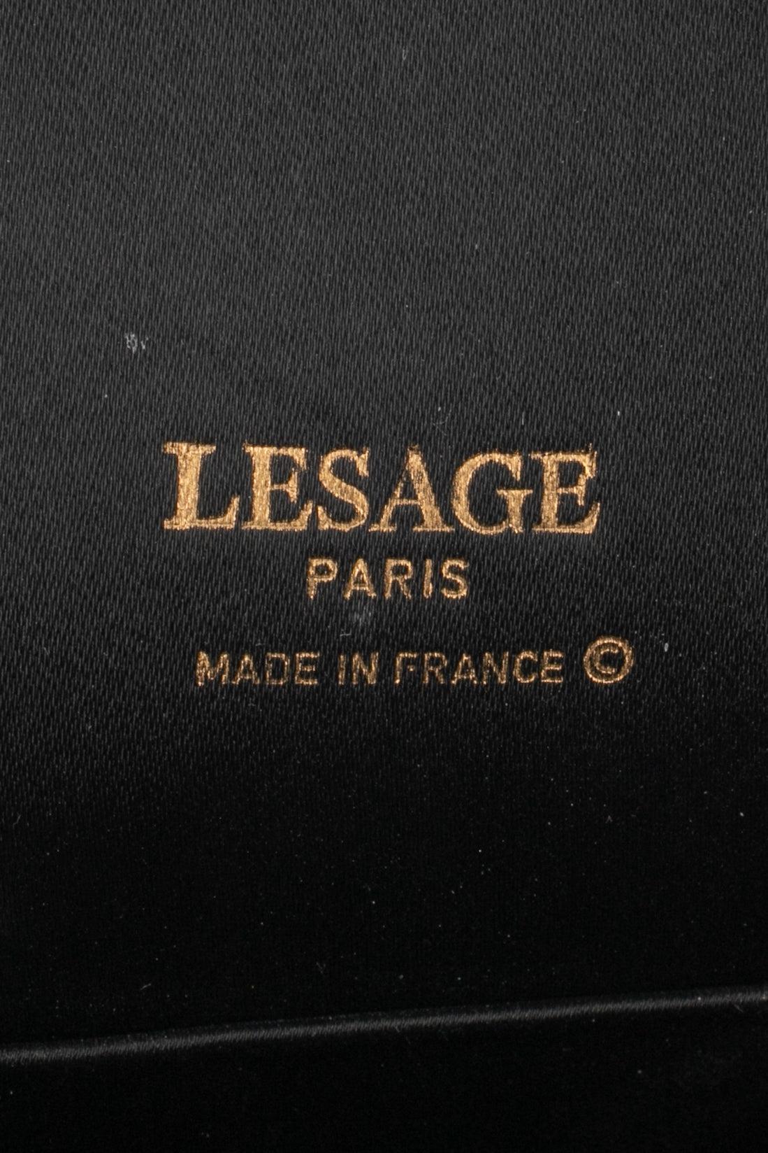 Lesage Velvet 'Crown' Evening Bag For Sale 7