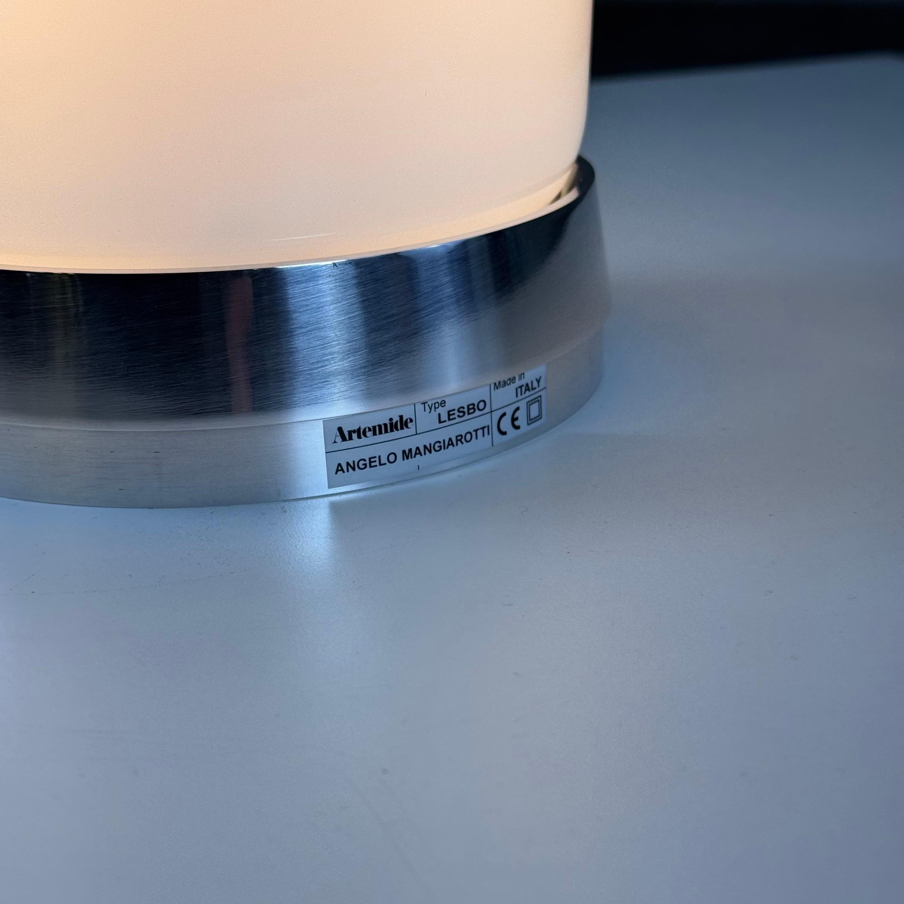 Métal Lampe de table Lesbo d'Angelo Mangiarotti pour Artemide, 1967 Design en vente