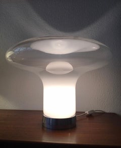 lampe de table vintage "Lesbo" par Angelo Mangiarotti Verre de Murano:: Italie:: 1967