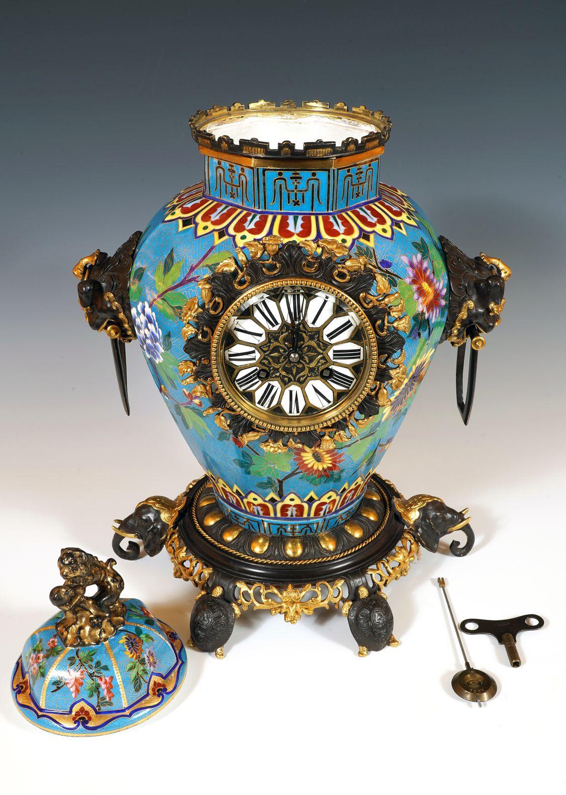 Late 19th Century L'Escalier de Cristal, Oriental Clock, France, circa 1890 For Sale