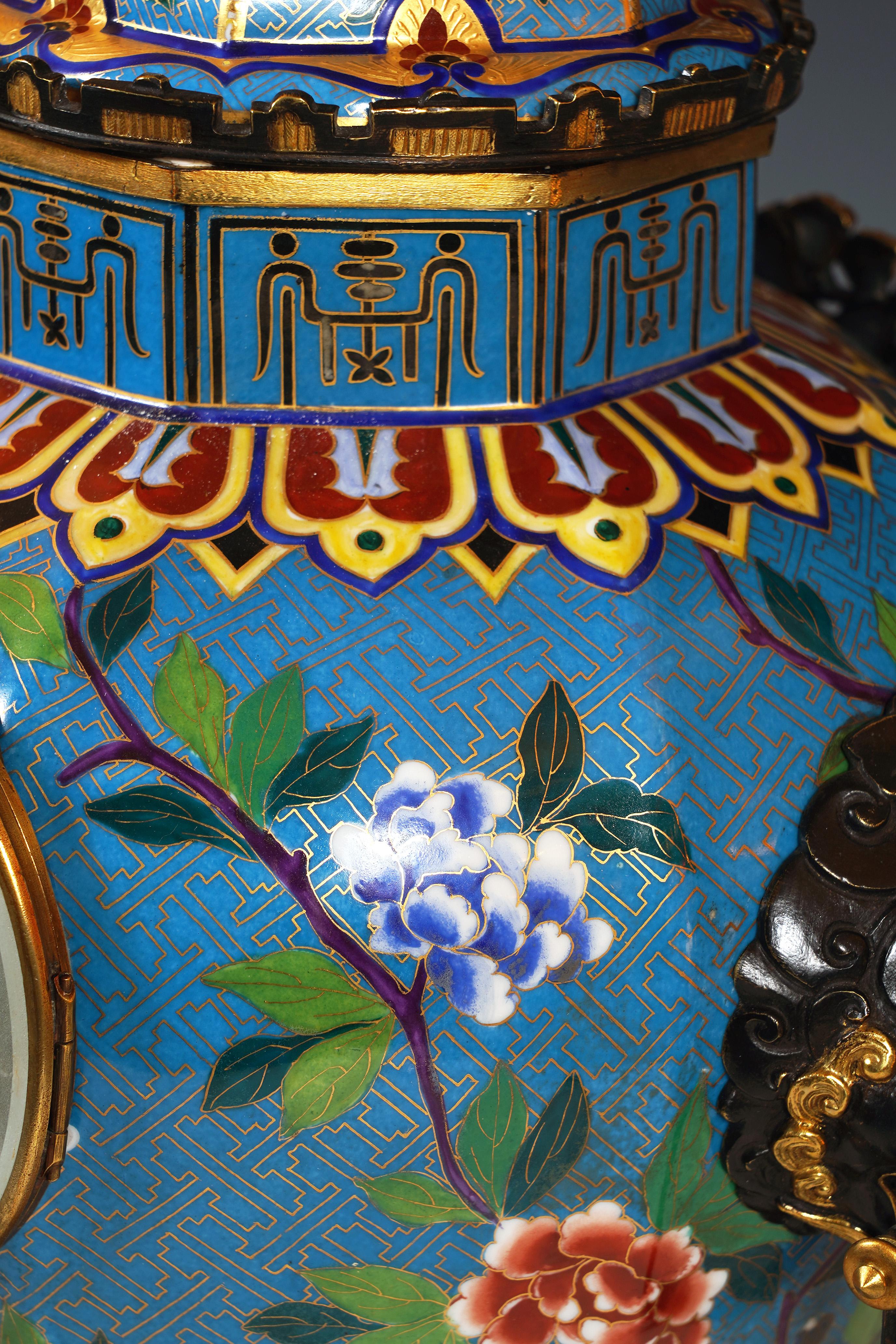 Late 19th Century L'Escalier de Cristal, Oriental Clock, France, circa 1890 For Sale