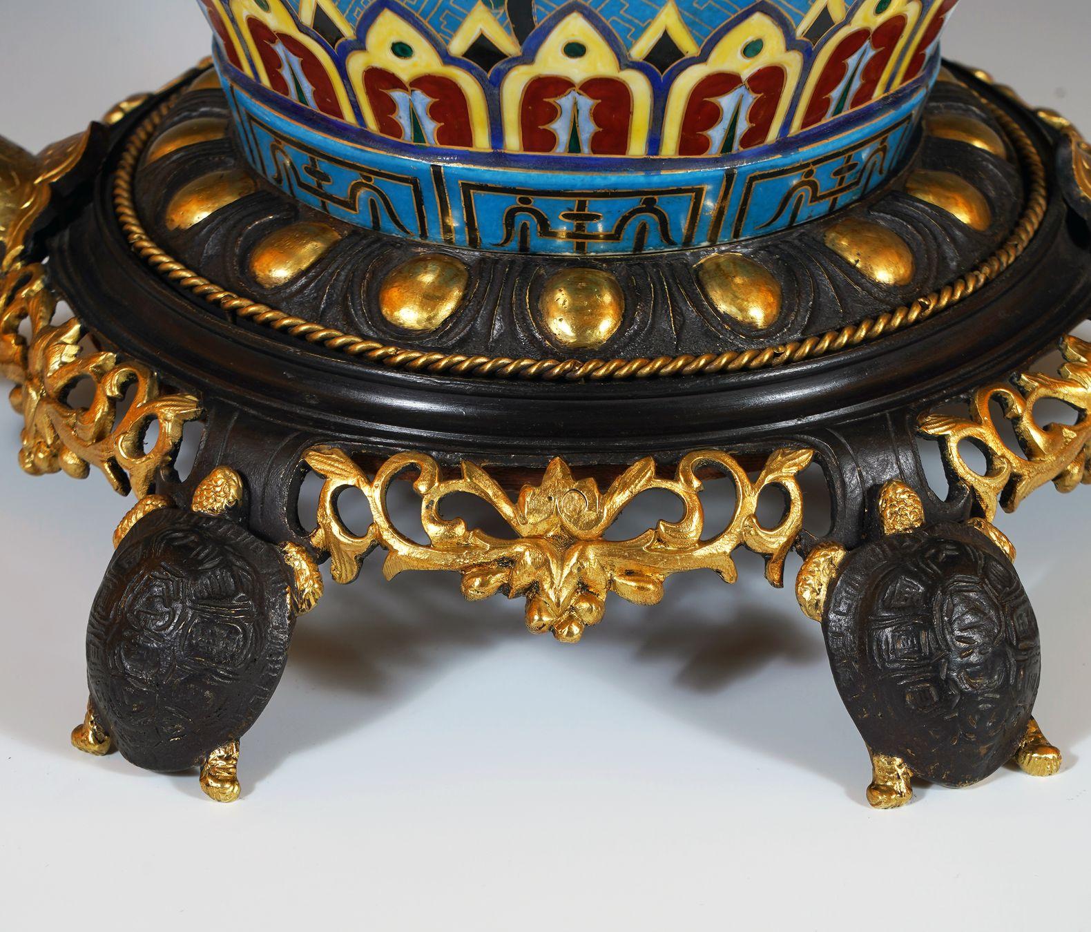 L'Escalier de Cristal, Oriental Clock, France, circa 1890 For Sale 1