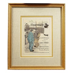 Antique L’Escarmouche  Late 19th Century Henri-Gabriel Ibels Periodical Print
