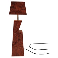 Lescot Lamp in Plywood and Amboyna Burl Veneer by Animate Objects