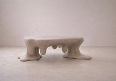 Leshe Unique Coffee Table in White Marble by Andres Monnier