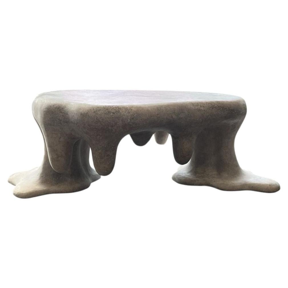 Mesa de centro Leshe Unique de mármol blanco de Andres Monnier