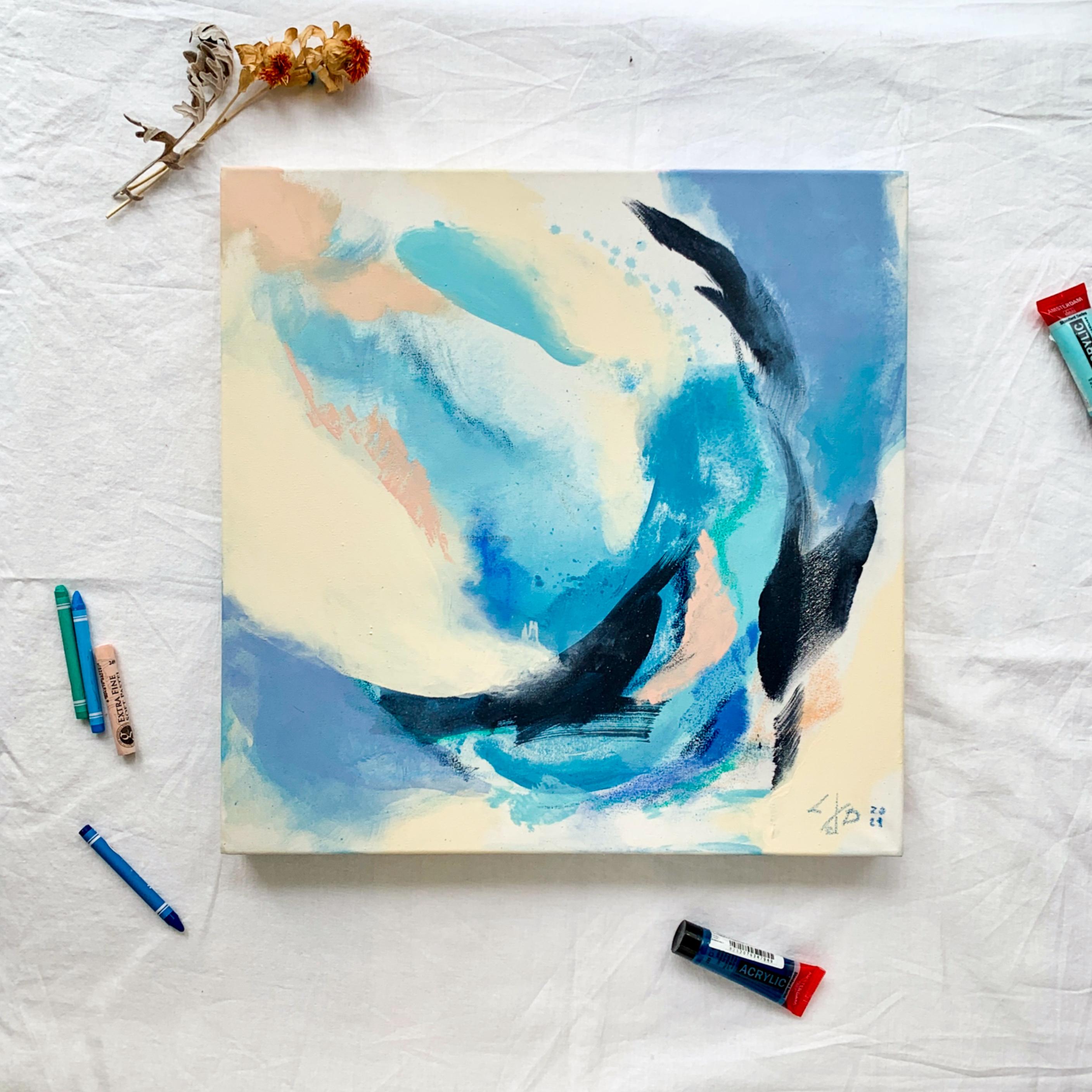 Dipinto originale di Lesia Danilina. Acrilico su tela.
Pittura acrilica astratta su tela 