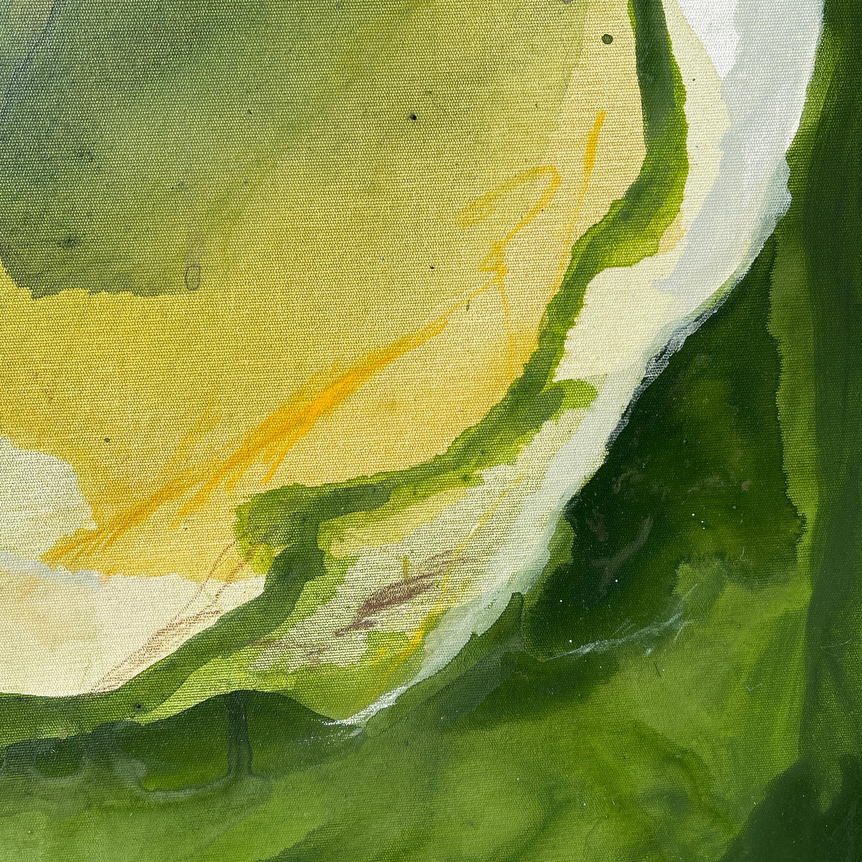 « durabilité » abstrait, vert, jaune, marron, nature, montagnes en vente 3